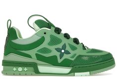 Check out the Louis Vuitton LV Skate Green available on @StockX Omega Snoopy, Converse X Cdg, Jordan 1 Green, The North Face 1996, North Face 1996, Louis Vuitton Sneakers, Skate Sneakers, Converse New, Packable Jacket