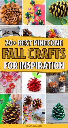 pine cone fall crafts for kids to make