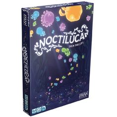 the board game noctilucar is shown in front of a white background