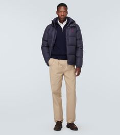 Find RALPH LAUREN The Gorham Down Jacket on Editorialist. Material: 100% polyester. Care instructions: machine wash at 30 degrees. Made in Vietnam. Designer color name: Collection Navy. Lining: 100% nylon (recycled). Filling: 80% down, 20% feathers. Contains non-textile parts of animal origin. Closure: zipped front. Pockets: zipped pockets. Long Sleeve Down Outerwear With Pockets, Navy Outerwear With Ribbed Cuffs For Fall, Navy Nylon Functional Outerwear, Winter Nylon Sport Coat With Pockets, Fitted Nylon Casual Outerwear, Ralph Lauren Long Sleeve Fall Outerwear, Ralph Lauren Casual Spring Sport Coat, Blue Nylon Outerwear For Fall, Navy Puffer Jacket For Cold Weather In Fall