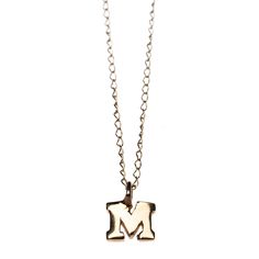 A long time staple of our line, the Mini Block Letters in 14kt gold. The letter is tiny, about half the size of your pinky nail. It's adorable & looks great layered. In 14kt gold the color will never fade or tarnish. 14kt gold chain is included, additional lengths available. Please Email us your preferred letter: info@sonyarenee.com Shiny polished finish! See thumbnail to view all letters and size comparison of the mini stamped and gold vermeil mini letter. Please allow up to 7-10 business d Mini Letters, Pinky Nail, M Necklace, Gift For Bridesmaids, Block Letters, Monogram Necklace, Never Fade, Block Lettering, Girls Best Friend