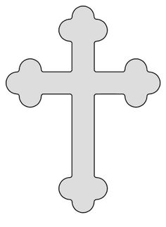 a cross that has been cut out to make it look like it is in the middle of