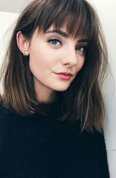 Modern Birkin Bangs, Fine Haircuts With Bangs, Medium Wavy Bob With Bangs, Curling Shoulder Length Hair, Long Bob Bangs, Shoulder Length Haircut With Bangs, Shoulder Length With Bangs, Shoulder Length Hair Men, Straight Hair Bangs