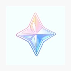 an abstract image of a star in pastel colors