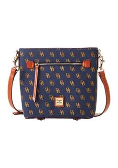 Dooney & Bourke Gretta Small Zip Crossbody. The timeless appeal of the small logo print lives on in our Gretta collection. This petite bag is a perfect day-to-night option that can be dressed up or down. Functional Navy Shoulder Bag With Zipper Closure, Kate Spade Purse Dooney & Bourke, Dooney Bourke Handbags Dooney & Bourke, Dooney & Bourke Bags Vintage, Leather Crossbody Purse Dooney & Bourke, Designer Crossbody, Designer Crossbody Bags, A Perfect Day, Dooney Bourke