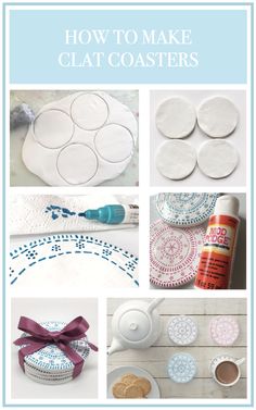 how to make clay coasters