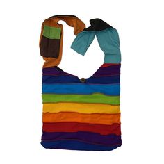 These bright, colorful, handcrafted bags make a great gift. Spacious and comfortable, they are perfect for travel or a casual day out. Available as shoulder bags or backpacks. Shoulder bags have a both a zipper and button closure, as well as an extra inside zipper pocket. Backpacks have a button and drawstring closure, adjustable straps, and loop for hanging. Please choose style in drop down menu. Photos show examples of bag styles. Colors are miscellaneous and will vary. Made of 100% cotton. Casual Multicolor Shoulder Bag, Casual Multicolor Canvas Tote Bag, Multicolor Casual Canvas Travel Bag, Casual Multicolor Satchel Canvas Bag, Casual Multicolor Canvas Travel Bag, Casual Multicolor Satchel Bucket Bag, Casual Multicolor Bucket Bag Satchel, Summer Cotton Backpack, Casual Multicolor Pouch Beach Bag