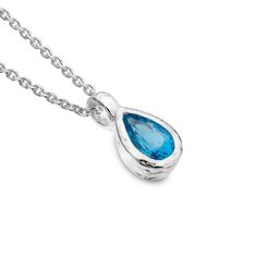 Sea Gems Blue Topaz Ocean Droplet Pendant - Rococo Jewellery Blue Topaz Pendant, Pendant Design, Toe Rings, Contemporary Jewellery, Stylish Jewelry, Pendant Earrings, Blue Topaz, Sterling Silver Pendants, Silver Pendant