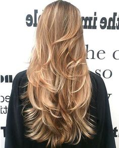 Golden Blonde with Major Layers Long Layered Haircuts, Long Blonde, Golden Blonde, Long Layered Hair, Haircuts For Long Hair, Long Blonde Hair, Long Hair Cuts, Layered Haircuts