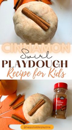 cinnamon swirl playdough recipe for kids is an easy and delicious fall treat that the whole family will love