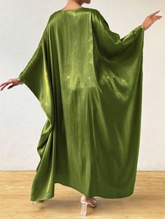 SHEIN USA Upcycle Sewing, Women Long Dresses, Long Dresses, Matching Dresses, Batwing Sleeve, Bat Wings, Maternity Bag, Women Clothes Sale, Clothing And Shoes