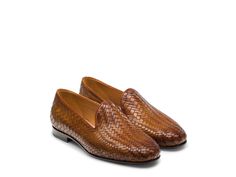 The Marli is a beautifully hand-woven venetian loafer. Great attention to detail is taken on the woven pattern which shows movement through the entirety of the shoe. Our take features a flattering round toe and low stacked heel for all day comfort, making this the perfect option for the office or weekend outing. Luxury Woven Leather Slip-on Loafers, Elegant Slip-on Moccasins With Woven Sole, Classic Slip-on Woven Leather Loafers, Classic Loafers With Woven Sole, Classic Loafers With Woven Sole And Almond Toe, Classic Woven Leather Slip-on Loafers, Classic Loafers With Woven Sole And Flat Heel, Elegant Slip-on Loafers With Woven Sole, Elegant Slip-ons With Woven Sole And Round Toe