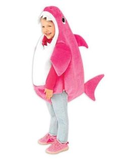 Mummy Shark Deluxe Pink Cos... Shark Halloween Costume, Shark Baby Costume, Shark Halloween, Korea Południowa, Shark Costume, Mommy Shark, Baby Shark Song, Shark Costumes, Sharks For Kids