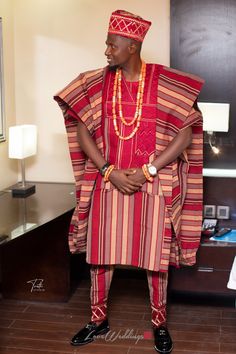 Nigeria Native Wear For Men, Asooke Styles For Men, Man Traditional Wear African Men, Aso Oke For Men, Traditional Sets With Traditional Patterns For Groom, Traditional Groom Sets With Traditional Patterns, Nigerian Men Fashion Traditional Wedding, Nigerian Engagement, Nigerian Traditional Wedding