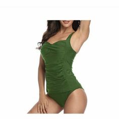 Women's Freshwater Crossover Underwire Tankini Top, Size: S Green Ruched Swimwear For Pool, Green Ruched Swimwear For The Pool, Ruched Sleeveless Tankini, Solid Ruched Sleeveless Tankini, Solid Color Sleeveless Ruched Tankini, Green Ruched Swimwear For Beach Season, Solid Ruched Tankini For Pool, Elegant Ruched Tankini, Casual Ruched Sleeveless Tankini