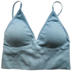 Trendy Seamless Bra, Solid Color Bra With Adjustable Straps For Loungewear, Adjustable Straps Bra For Loungewear, Solid Color Seamless Bra For Spring, Seamless Solid Bra For Spring, Solid Seamless Bra For Spring, Adjustable Straps Solid Color Bra For Loungewear, Blue Seamless Bra For Loungewear, Trendy Seamless Triangle Top Bra