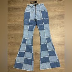 a pair of jeans that have been made to look like it is being worn by someone