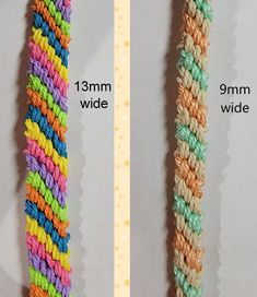 there are two different types of bracelets on the same string as shown in this comparison