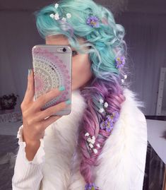 ➢ ＳｔｏｎｅｘｏｘＳｔｏｎｅ ➢ Ｉｎｓｔａｇｒａｍ | Ｐｉｎｔｅｒｅｓｔ Blue And Purple Hair, Hair Color Purple, Grunge Hair, Cool Hair Color