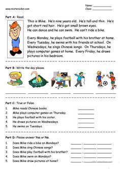 the worksheet for reading and writing about children's playgroups with pictures