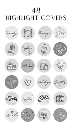 an image of various logos and symbols on a white background