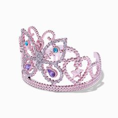 Add this cute tiara to her dress up look! She'll look like the pretty princess she is while wearing this pink butterfly tiara.Claire's Club is our unique collection specifically designed for our younger customers. Carefully constructed to be safe for toddlers & young children, these accessories are recommended for ages 3-6. Tiara by Claire's ClubMaterial: PlasticSuitable for ages 3-6 - Claire's Club Pink Butterfly Tiara Cute Tiara, Butterfly Tiara, Tiara Hairstyles, Pretty Princess, Fashionable Jewelry, Be Safe, Global Brands, Pink Butterfly, Jewelry And Accessories