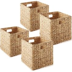 Storage cubes: Our water hyacinth folding storage cube baskets. Each cube measures 10.5" W x 10.5" D x 10.5" H and is designed to fit most cube storage shelving units and cubby organizers. Cube Baskets, Cube Organizer Bins, Cube Shelving Unit, Laundry Pantry, Cubby Organizer, Collapsible Storage Cubes, Handwoven Baskets, Laundry Basket Organization, Pantry Shelves