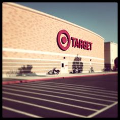 a target store is shown from the parking lot