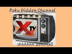 an old television with the words roku hidden channel on it