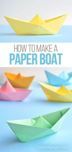 how to make a paper boat that floats in the water