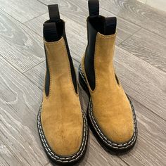 Proenza Schouler Tan Boots Size 37. Please See Photos For Some Scuffing Designer Chelsea Boots With Round Toe For Work, Proenza Schouler Shoes, Tan Boots, Proenza Schouler, Bootie Boots, Ankle Boots, Size 7, Women Shoes, Boots