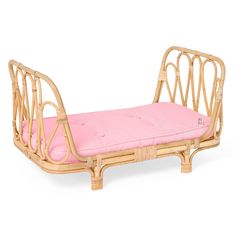 Poppie Classic Day Bed Collection - HoneyBug Bed Coral, Rattan Daybed, Bed Classic, Cotton Mattress, Toy Tools, Doll Bed, Day Bed, Pink Bedding, Buy Buy