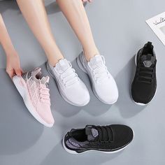 Melgen Women's Sneaker Comfortable Lace-Up | Ultrasellershoes.com – Ultra Seller Shoes Female Sneakers, Women's Casual Shoes, Mesh Sneakers, Cold Shoulder Long Sleeve, Mesh Shoes, Gym Shoes, Sports Footwear, Casual Shoes Women, Adidas Yeezy Boost