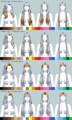 the different types of wigs for women with long hair and braids on each side