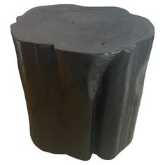 a tree stump is shown in this image