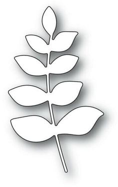 a white paper cut out of leaves on a white background