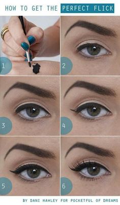 Pin Up Makeup Carnaval Make-up, Tutorial Eyeliner, Beauty Mistakes, Eyeliner Hacks, Linda Hallberg, Perfect Eyeliner, Hooded Eyes, Eyeliner Tutorial, Gorgeous Eyes