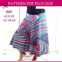 a woman's skirt is shown with the pattern on it, and has an image of