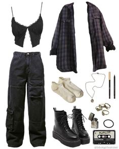 Robin Arellano, Mode Ulzzang, Look Grunge, Pieces Of Clothing, Eddie Munson, Tomboy Style Outfits, Tomboy Fashion, Edgy Outfits