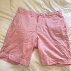 Never Worn Great Condition Classic Pink Summer Bottoms, Pink Cotton Bottoms With Short Inseam, Pink Bermuda Cotton Shorts, Polo Ralph Lauren Shorts, Ralph Lauren Shorts, Men's Polo, Mens Shorts, Polo Ralph, Mens Polo