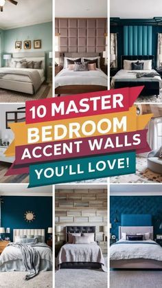 Bedroom Accent Wall Ideas, Bedroom Accent Wall, Accent Wall Ideas, Bedroom Accent, Accent Wall Bedroom, Wall Designs, Bedroom Refresh, Creative Wall, Wall Ideas