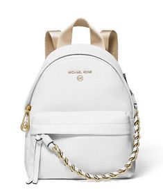 Mochila Coach, Michael Kors Mini Backpack, Kate Spade Store, White Leather Backpack, Sac Michael Kors, Messenger Backpack, Mini Leather Backpack, Cute Mini Backpacks, Block Logo