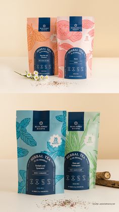 Luxury tea packaging ideas Tea Brand Packaging Design, Food Packaging Sleeve Design, Artisan Tea Packaging, Tea Package Ideas, Tee Packaging Design, Loose Tea Packaging Ideas, Cute Tea Packaging, Herbal Tea Packaging Ideas, Tea Packaging Design Ideas