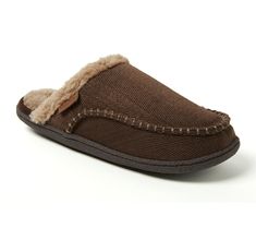 Treat your feet to the supportive comfort of these memory foam slippers that offer slip-on ease and outdoor-ready soles to you can wear them while lounging inside or hanging out in your yard. From Dearfoams. Foam Slippers, Coffee Sizes, Slide Slippers, Clog Slippers, Closed Toe Shoes, Cozy Fits, House Slippers, Rubber Heels, Mens Slippers