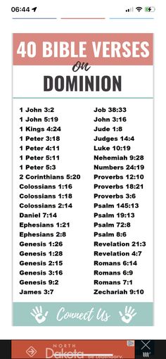 the bible verses on dominion