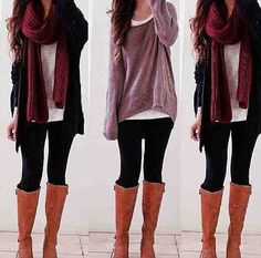 💗 Dress Outfit Fall, Winter Outfits Tumblr, Cranberry Dress, Maroon Scarf, The Cardigans, Cute Winter Outfits, Outfit Fall, Cute Fall Outfits, Winter Mode