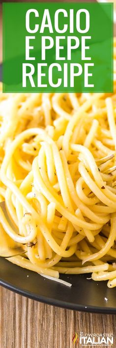 This cacio e pepe recipe is ready in 15 minutes with five simple ingredients. Keep pasta and Parmigiano on hand and you’ll never go hungry! Slow Roasted Italian, Italian Meals, The Slow Roasted Italian, Feta Pasta, Pasta Dinners, Pasta Dinner Recipes, Spaghetti Pasta, Mama Mia, Easy Pasta Recipes