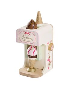 Children delight in everything ice cream, this high quality wooden toy allows them to make sweet treats for all their real and imaginary friends anytime. Ice Cream Toy, Ice Cream Shoppe, Le Toy Van, Vintage Ice Cream, Imaginary Friends, Ice Cream Machine, Imaginary Friend, Baby Fever, Wooden Toys