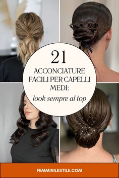 Trasforma i tuoi capelli medi con queste 21 idee di acconciature facili e veloci! Che tu preferisca i capelli ricci, lisci o mossi, troverai l'ispirazione giusta per ogni occasione. Scegli tra trecce eleganti, semiraccolti chic e raccolti veloci che si adattano perfettamente al tuo stile quotidiano o a un evento speciale come un matrimonio. Segui i nostri tutorial fai da te e diventa la regina dello stile con acconciature semplici che faranno risplendere la tua personalità in ogni occasione! Hair Makeup, Makeup, Hair, Make Up