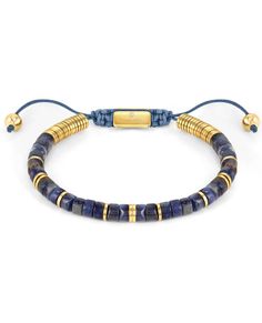 Nomination 027925-034 "Instinct Style" Adjustable Beaded Bracelet with Stainless Steel, Yellow PVD Plating and Blue Sodalite Beads. 💕 See more Nomination here! 💕 We're shipping daily! ✈️ Choose free shipping at checkout ☎️ Call 201-722-0216 with questions 🌈 Massoyan Jewelers since 1993 💭 Chat with us live! Bottom right corner of your screen 💕 Also shop our best sellers Adjustable Hand-strung Lapis Lazuli Bracelets, Adjustable Lapis Lazuli Bracelet With Round Beads, Adjustable Lapis Lazuli Gemstone Beaded Bracelets, Adjustable Lapis Lazuli Beaded Bracelets, Adjustable Blue Lapis Lazuli Bracelets, Adjustable Blue Lapis Lazuli Beaded Bracelets, Adjustable Blue Lapis Lazuli Bracelet, Blue Beaded Spiritual Bracelets With Sliding Knot, Blue Spiritual Beaded Bracelets With Sliding Knot